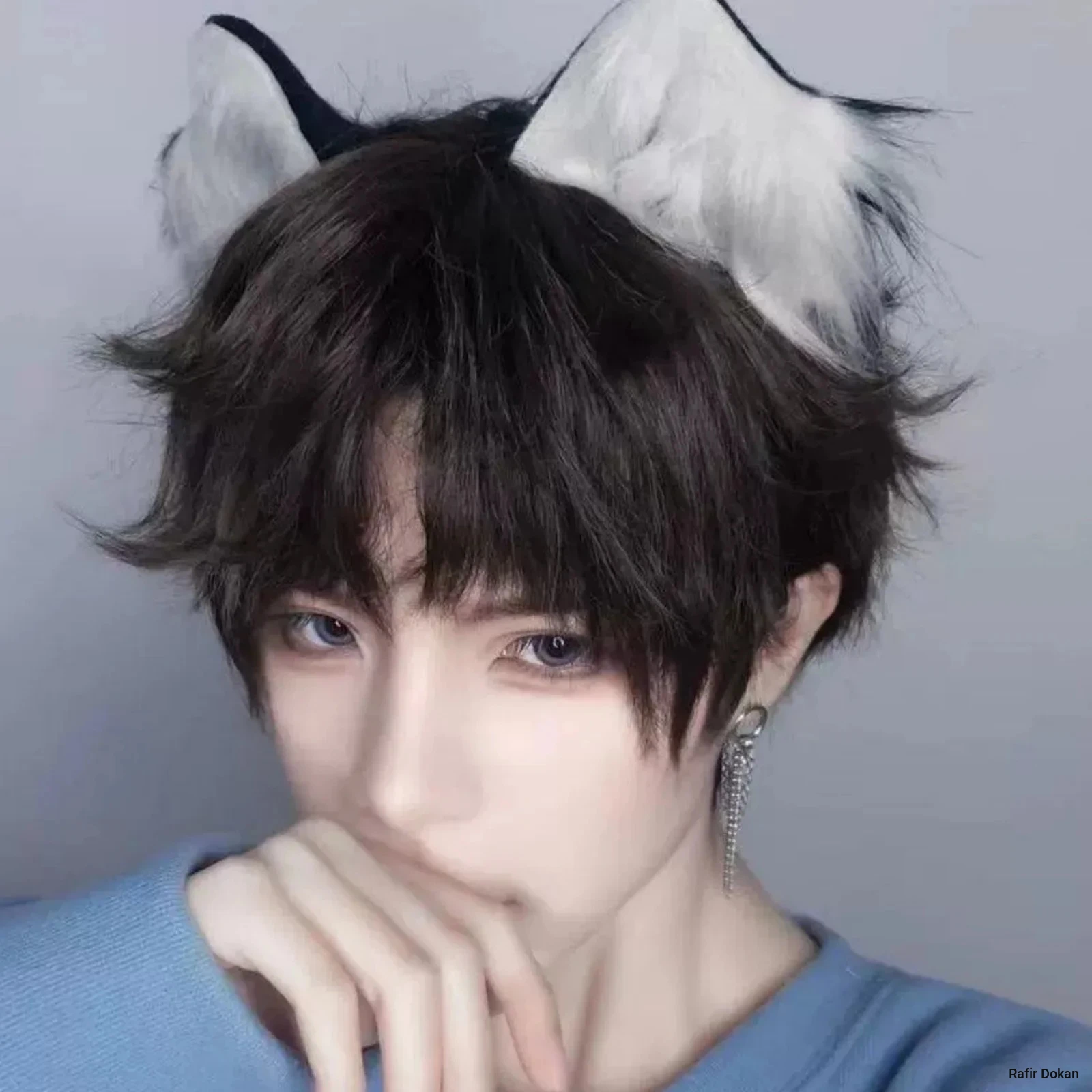 2pcs Cute Puppy Beast Ear Hair Clips - Japanese-Style Cosplay Hairpins, Cat Ear & Fox Ear Barrette Clips, Kitty Hair Accessories