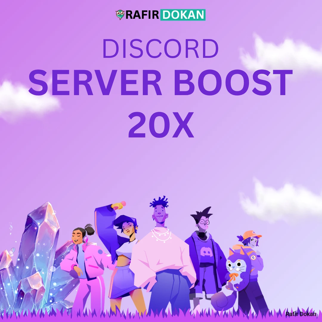 20x Discord Server Boost (1 Month)