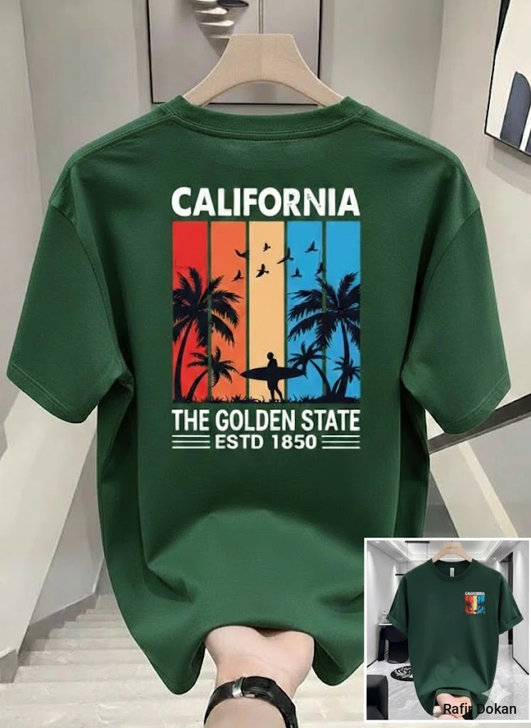 Premium Drop Shoulder T-Shirt California
