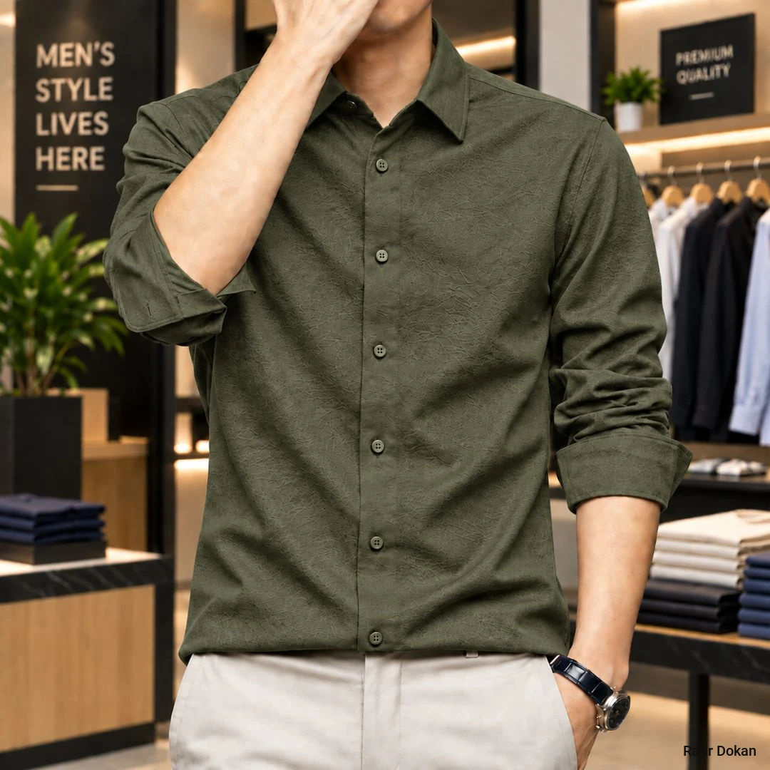Premium Solid Stitch Full Sleeve Shirt