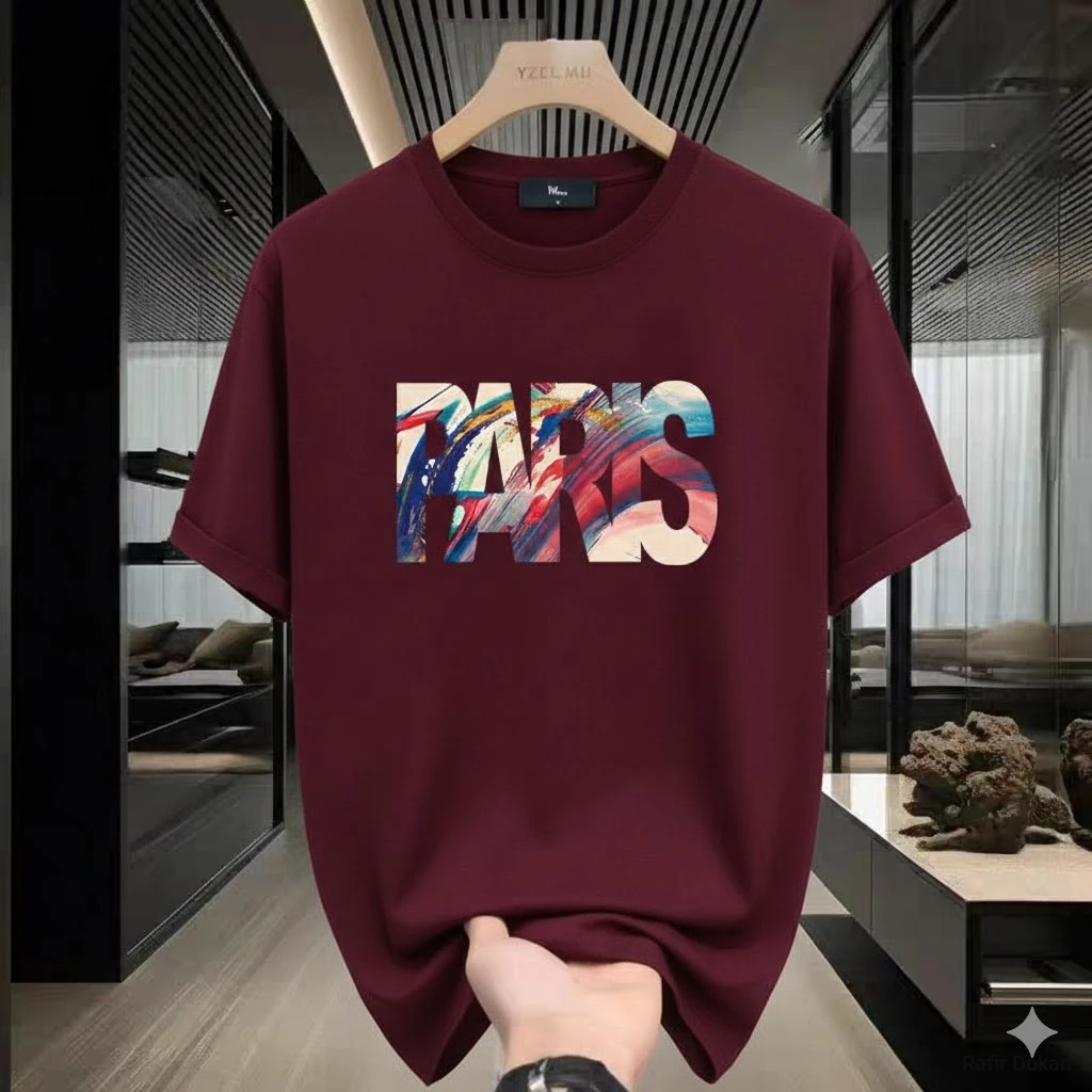 Premium Drop Shoulder T-Shirt Paris